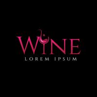Simple Wine Logo vector