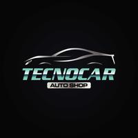 Techno Car Logo vector