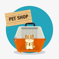 Pet shop design. vector