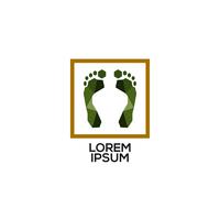 Geometry Foot Print Logo vector