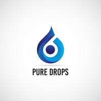 Logotipo de Blue Drops vector