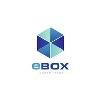 Logotipo de Blue Cube vector