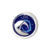 Astronaut Space Illustration Logo Symbol vector