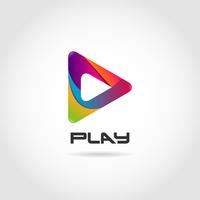 Colorful Play Symbol vector