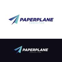 Logo de papel plano vector