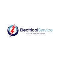 Logotipo de servicio eléctrico vector