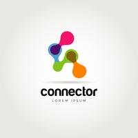 Abstract Colorful Chain Logo vector