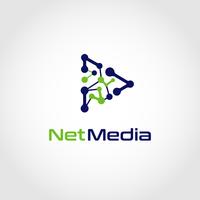 Network Play Button Logo vector
