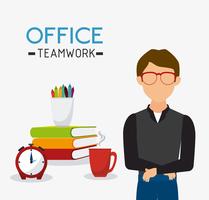 Business office and human  vector
