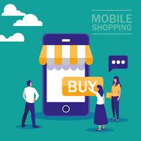 shopping online vector