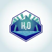 Logotipo de Agua Natural H2O