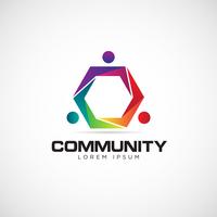 Hexagon Community Logo vector