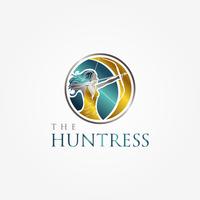 Metallic Huntress Archery Symbol vector