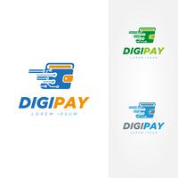 Colorful Digital Wallet Logo Pack vector