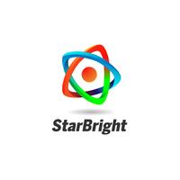 Abstract Star Looping Logo vector