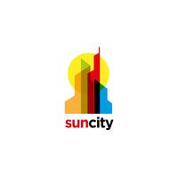 Colorful Overlap City Logo vector