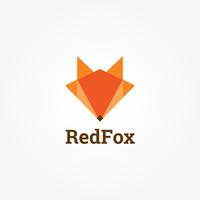 Geometric Fox Head Logo vector