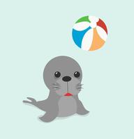 sea lion with ball