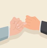 hand holding  flat design vector