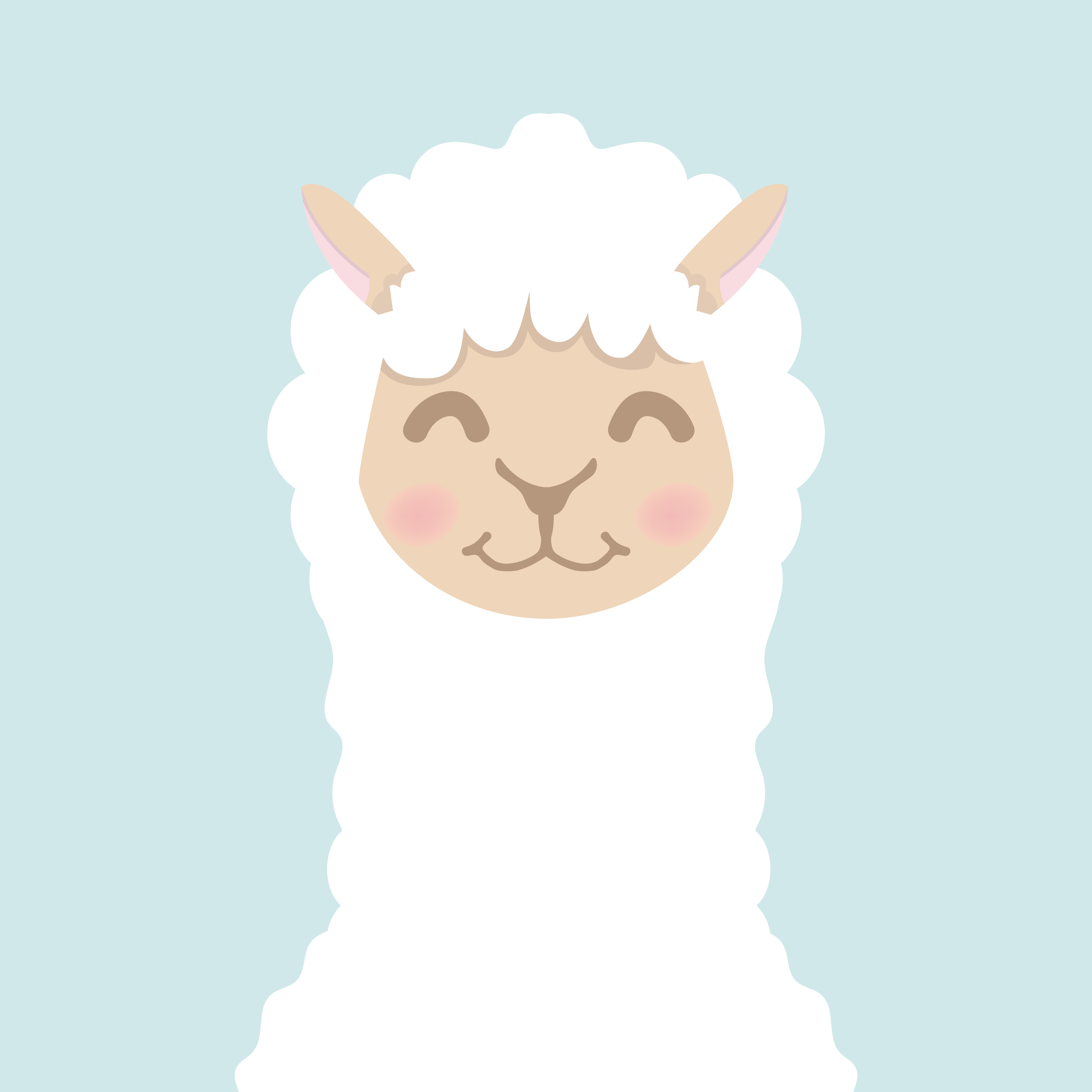 Cute Alpaca Fluffy Head Face Download Free Vectors Clipart Graphics Vector Art