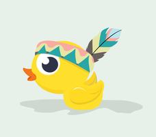 Cute Duck Tribal  vector