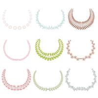 Set Of line art Decorative Elements. Vector