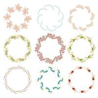 Set Of line art Decorative Elements. Vector