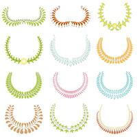 Set Of line art Decorative Elements. Vector