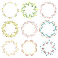 Set Of line art Decorative Elements. Vector
