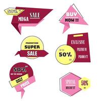 Modern  Sale Label and Tags Collection vector