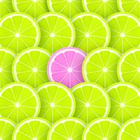 Pop Lime Slices Vector Background