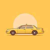 New York  City Yellow Taxi Cab vector