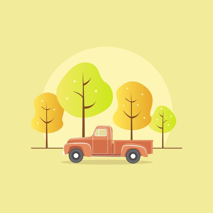 Vintage Pickup Truck Vector Art, Icons, and Graphics for Free Download