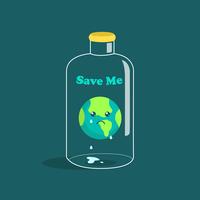 Cartel de Conciencia del Día Mundial del Medio Ambiente vector