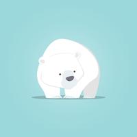 Polar bear cute cartoon, Polar bear cute character design