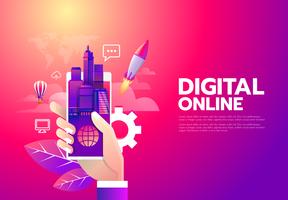 Digital online shopping 