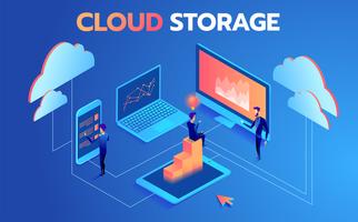 Cloud storage  vector