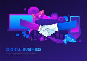 Digital Business  vector