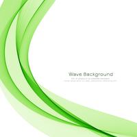Abstract vertical green wave