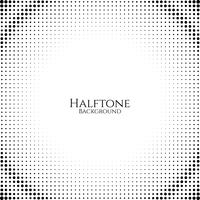 Black and White Halftone Design vector