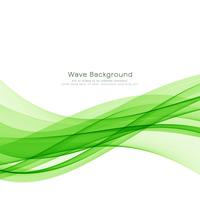 Abstract horizontal green wave 