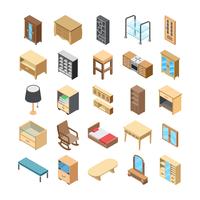 Home Interior Flat Vector Icon Pack