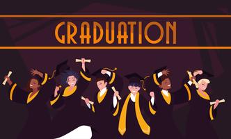 Graduating students in celebration design 