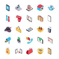 Online Shopping and Payment Icons Pack vector