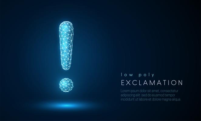 Exclamation mark.