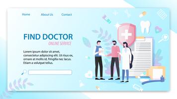 Find Doctor Online Service vector