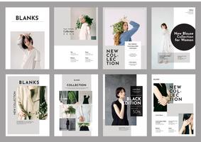 Fashion Lookbook Brochure Template Vector