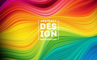 Modern colorful flow poster vector