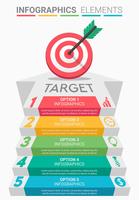 INFOGRAPHICS Business Target design  vector