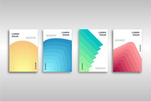 Modern Clean Abstract Gradient Cover Template vector